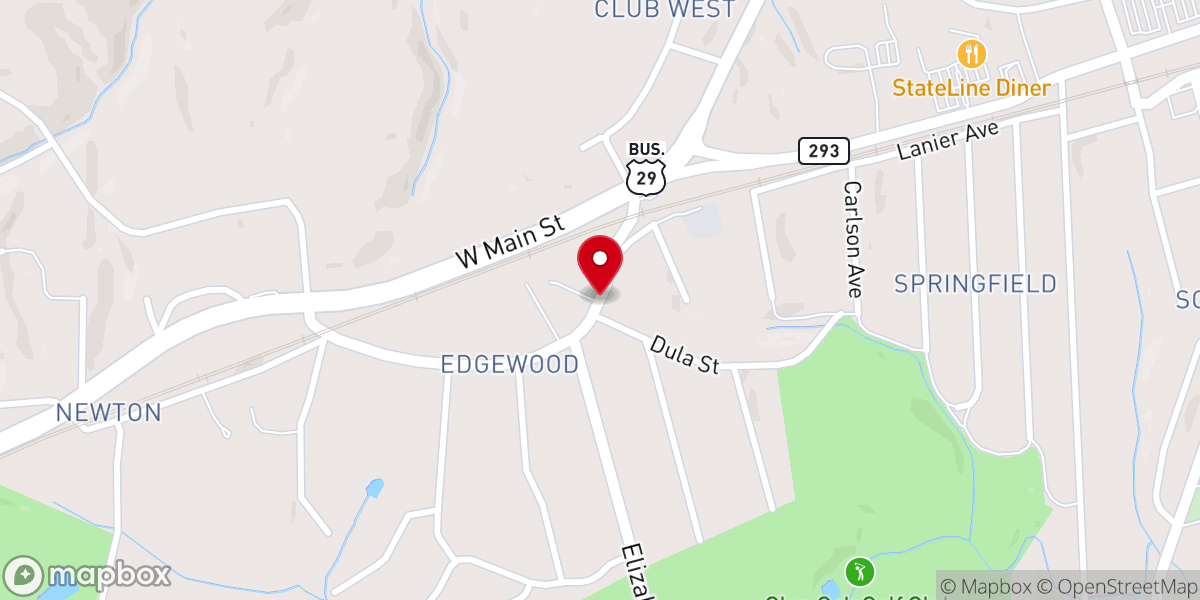Map showing location of Bible Holiness Church