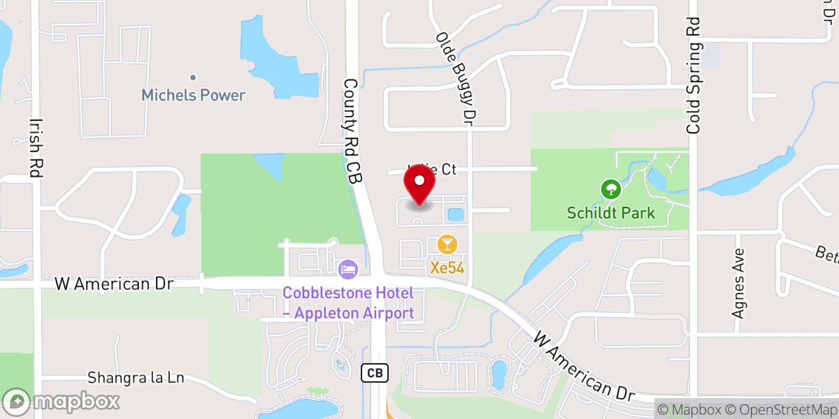 Map showing location of Apple Valley Church