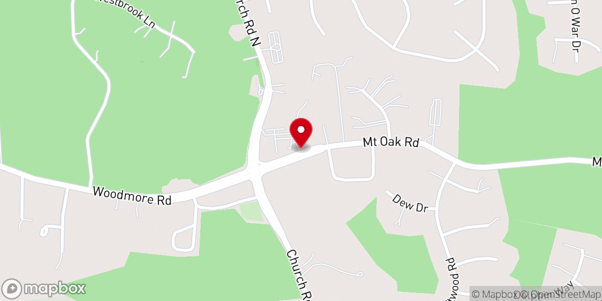 Map showing location of Belcroft Bible Church