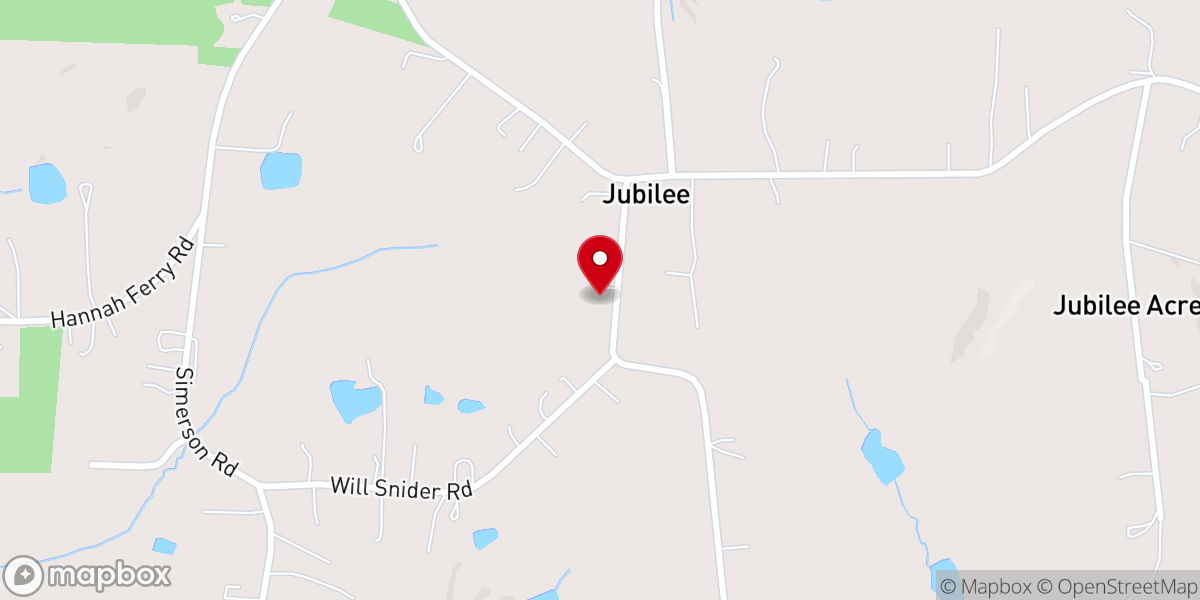 Map showing location of Union Chapel AME Zion Church