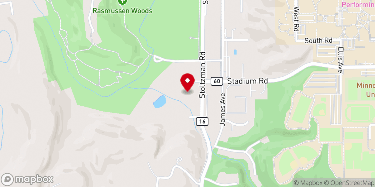Map showing location of First Congregational United Church of Christ