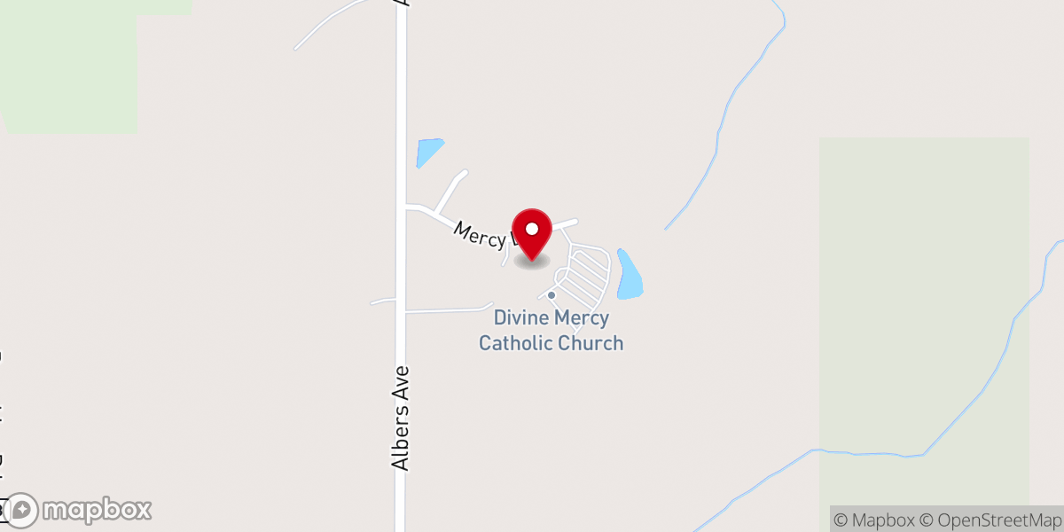 Map showing location of Divine Mercy Catholic School