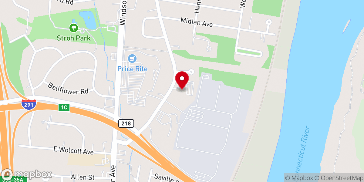 Map showing location of The Lodge Community Chapel & Reception Hall
