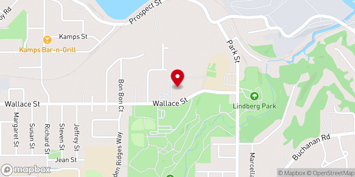 Map showing location of St Paul's Catholic Church