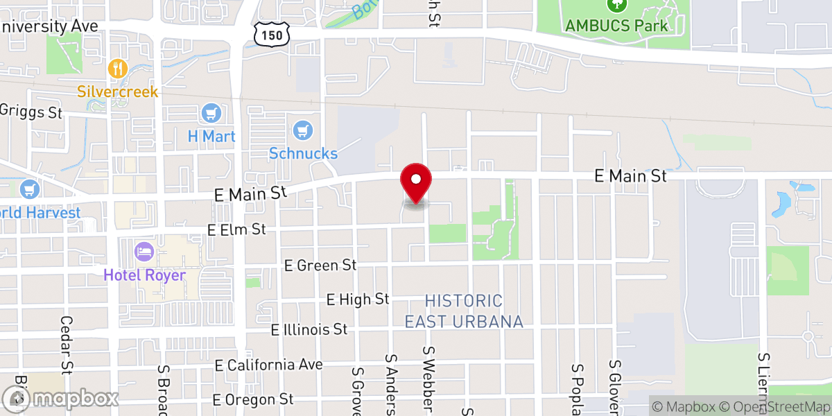 Map showing location of CU Church