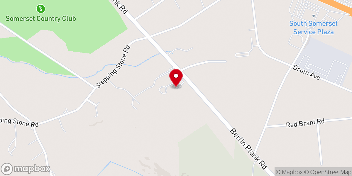 Map showing location of Somerset Church of the Brethren