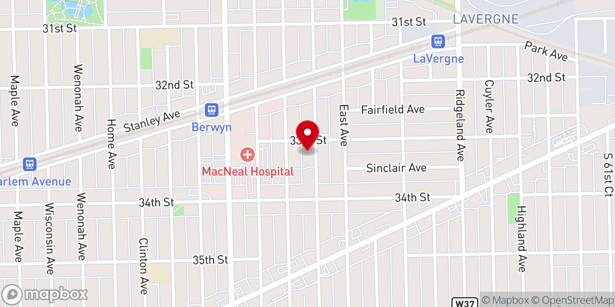 Map showing location of Saint Leonard's Catholic Church