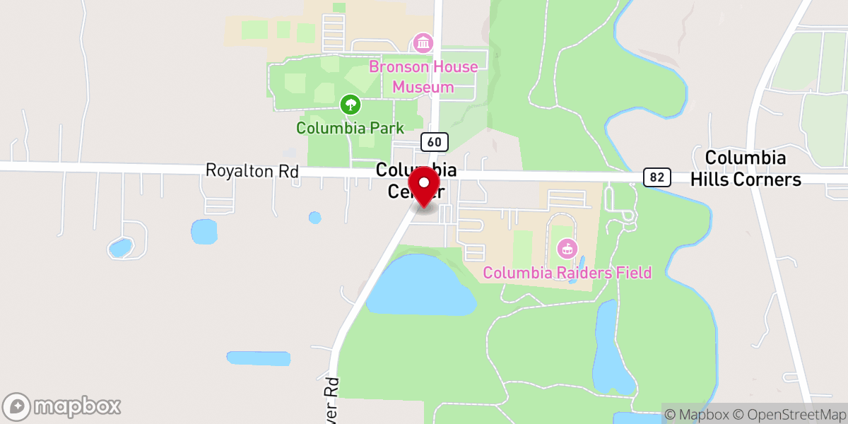 Map showing location of Whitehall Columbia