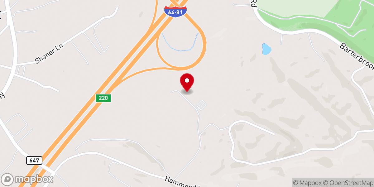 Map showing location of Victory Worship Center