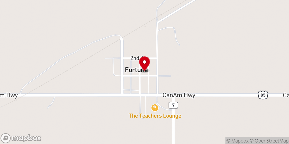 Map showing location of Faith Lutheran Church