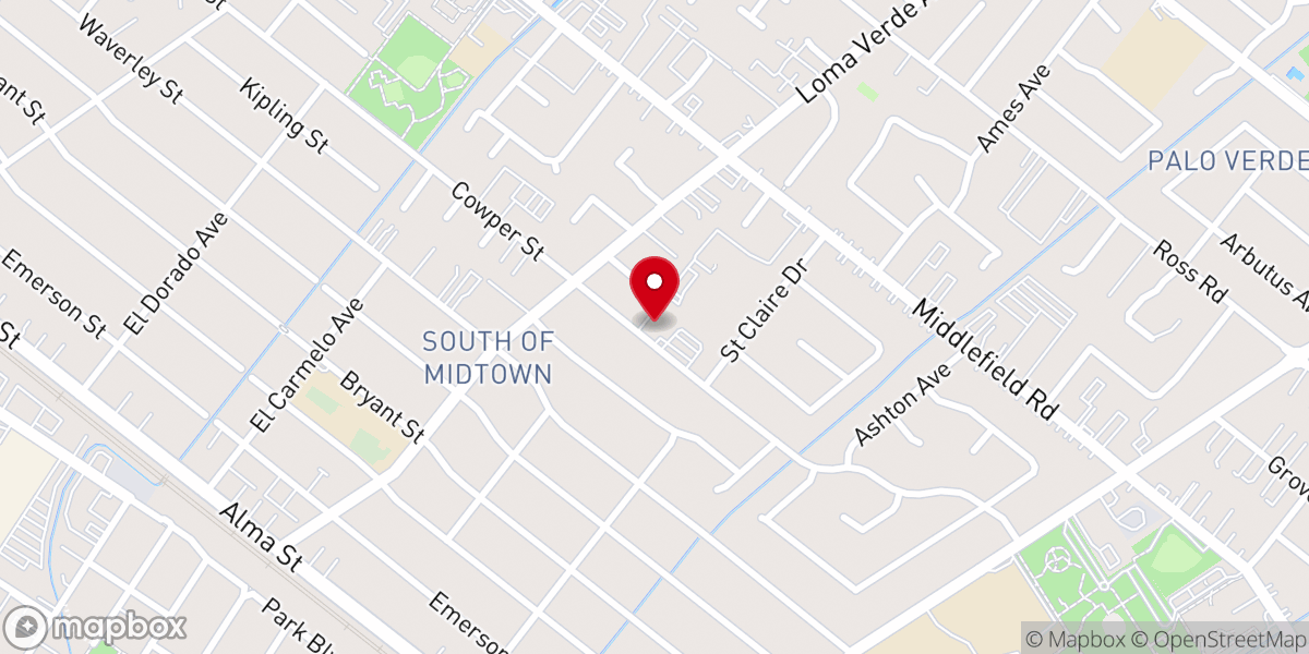 Map showing location of Our Lady of the Rosary Catholic Church