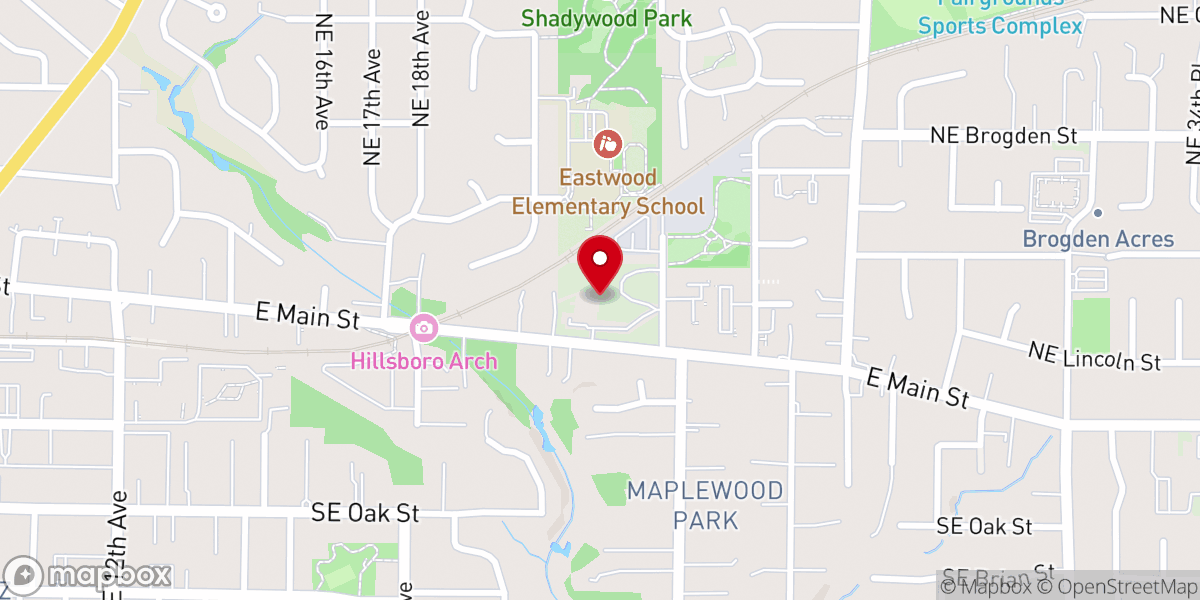 Map showing location of Hope Collective