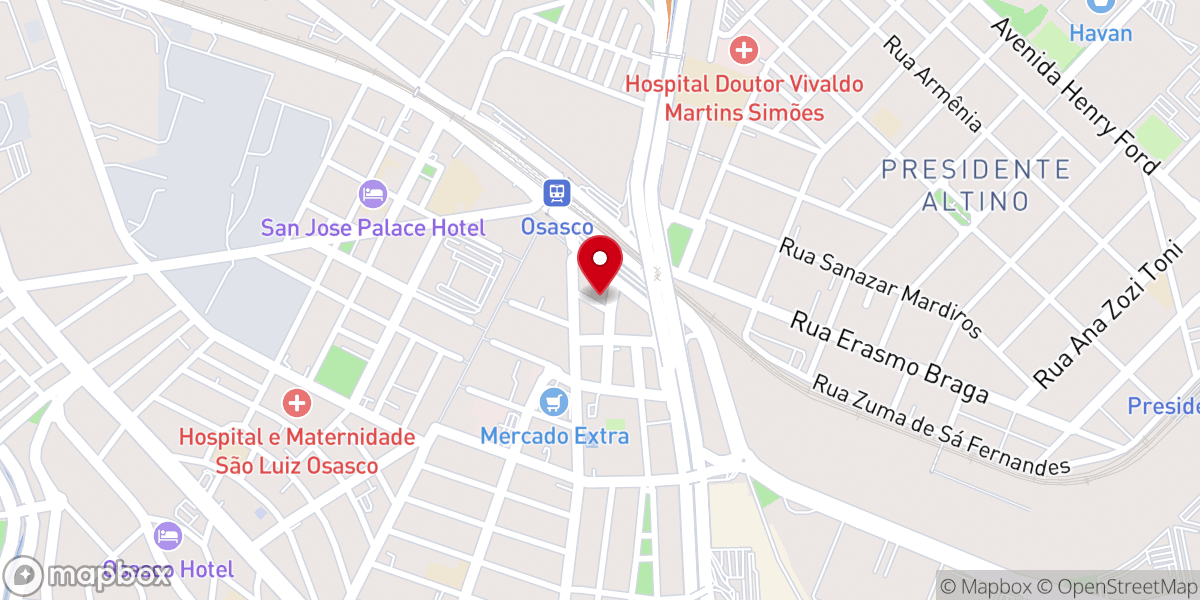 Map showing location of Igreja Evangélica Pentecostal Cristo Vive