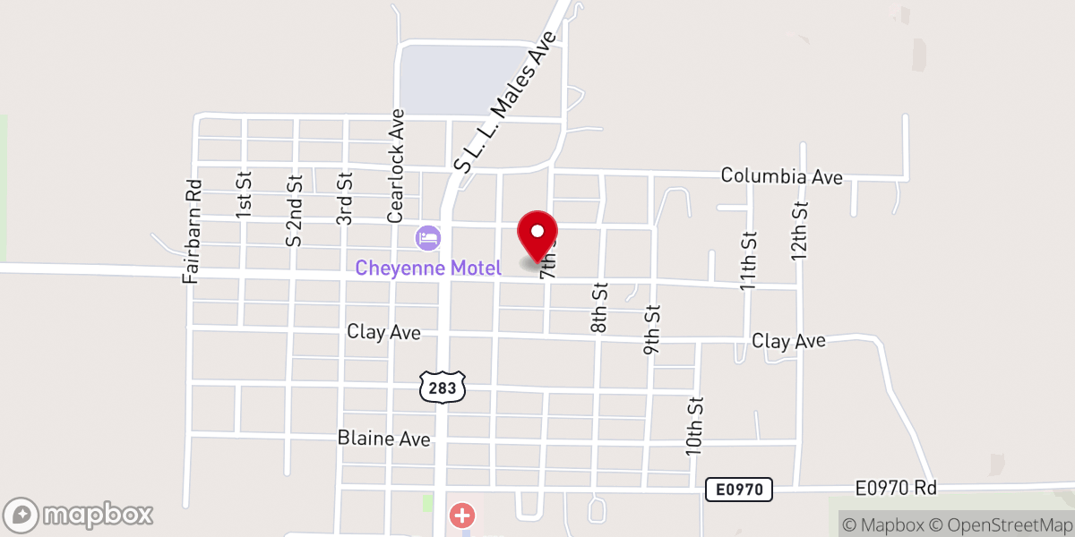 Map showing location of Baptist Family Center