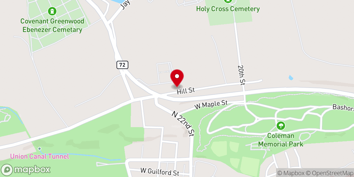 Map showing location of God's Missionary Church