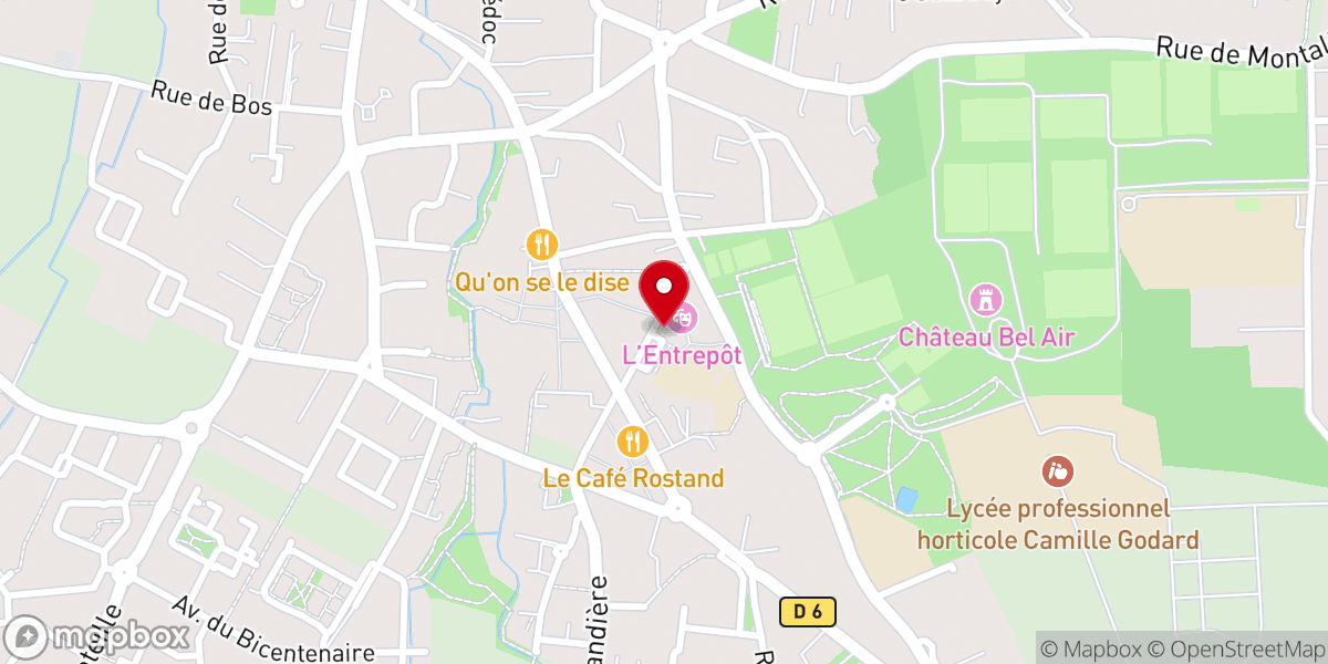 Map showing location of Eglise Notre Dame de la Merci