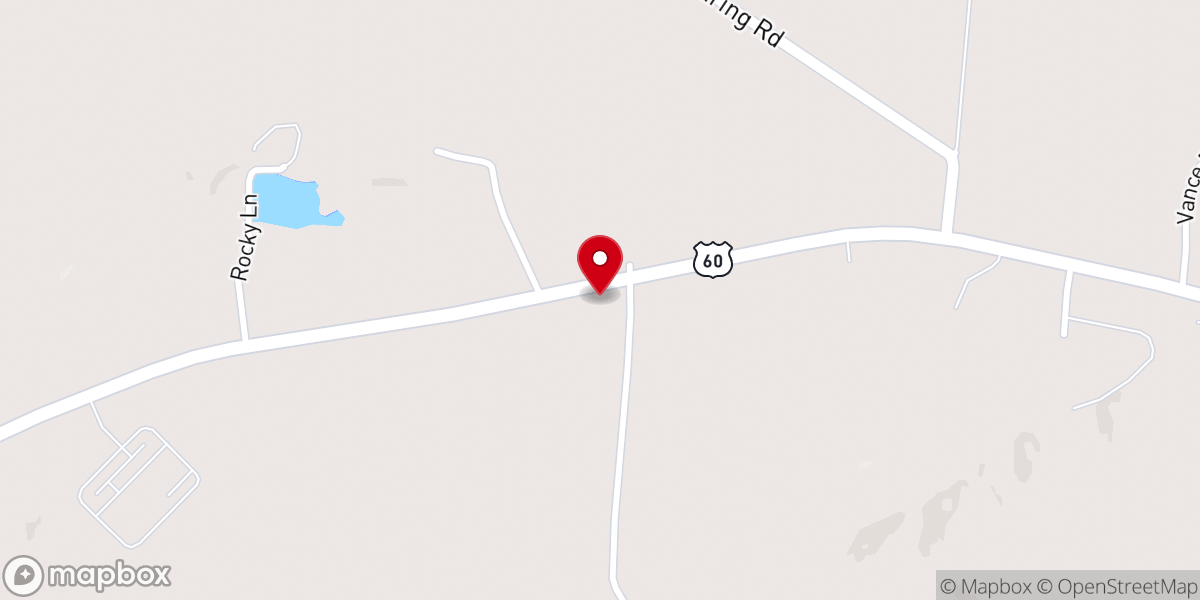 Map showing location of Ore Mines Church of God