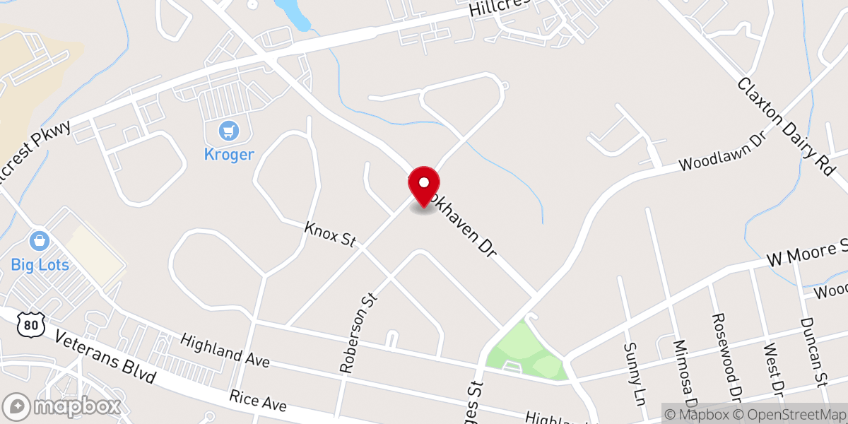 Map showing location of Dublin New Birth Ministry Inc