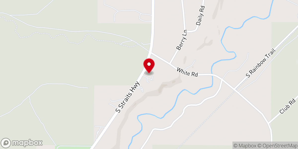 Map showing location of Hope Lutheran Church