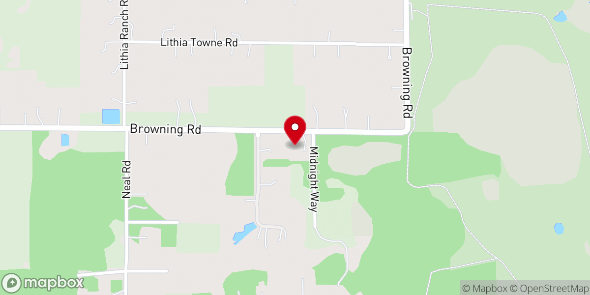 Map showing location of Browning Road Baptist Church