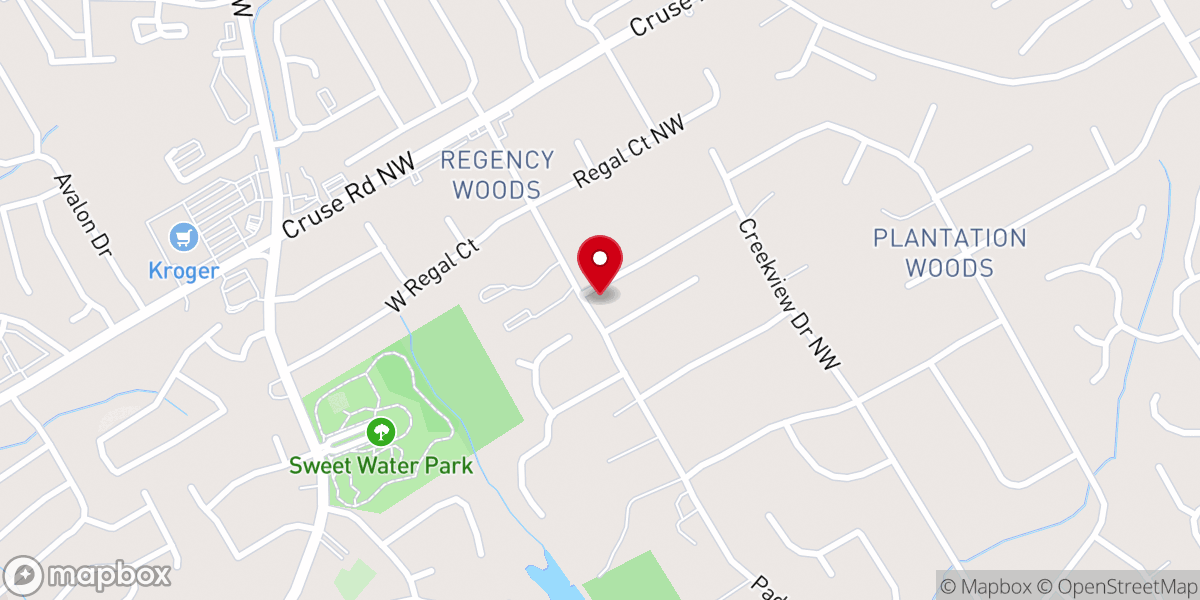 Map showing location of Amazing Grace Baptist Church