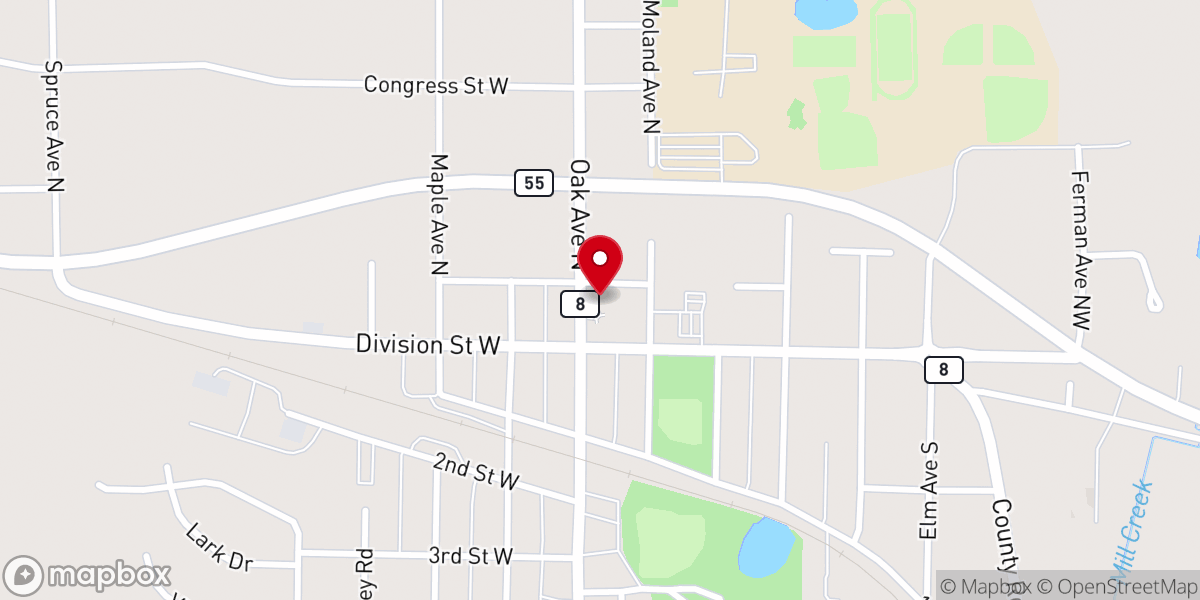 Map showing location of Church of St. Timothy