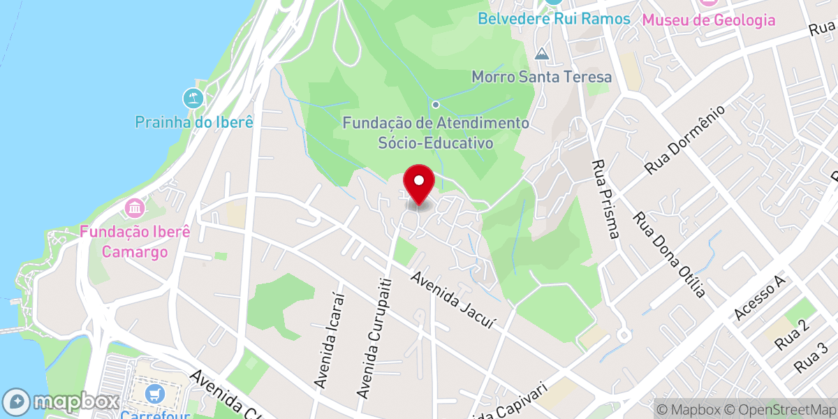 Map showing location of IPAD Ministério Restauração - Vila Ecológica/POA