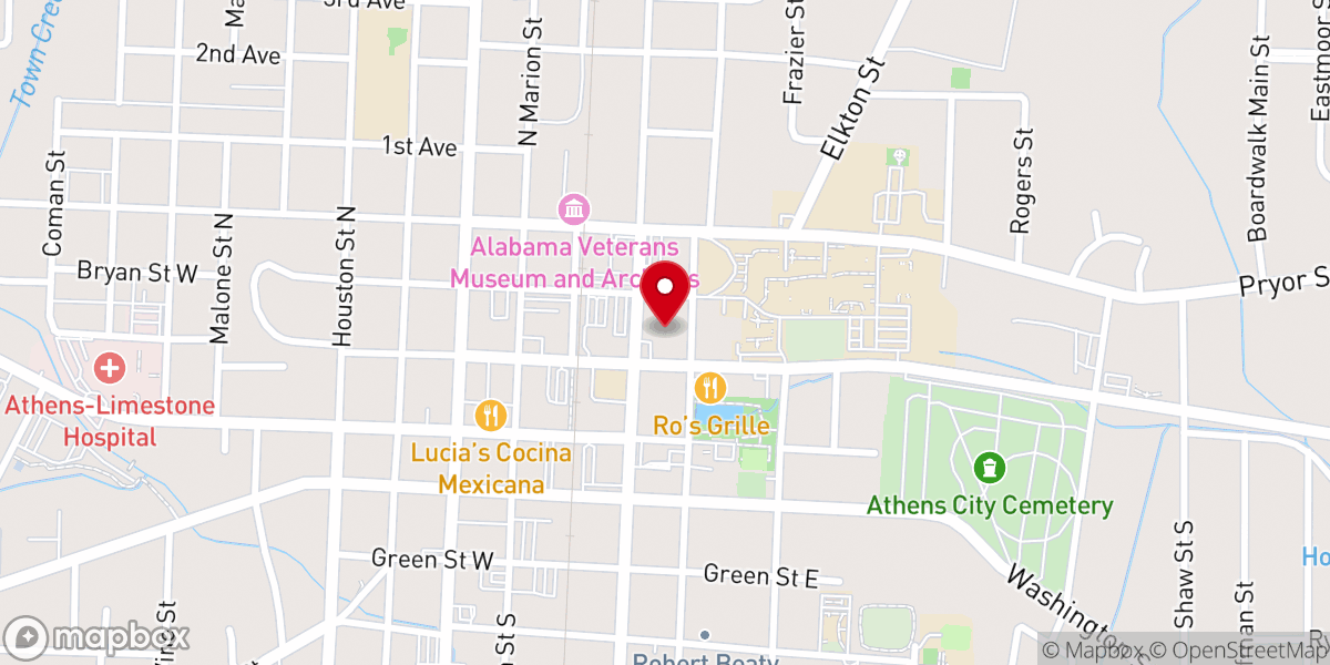 Map showing location of First Baptist WEE Program