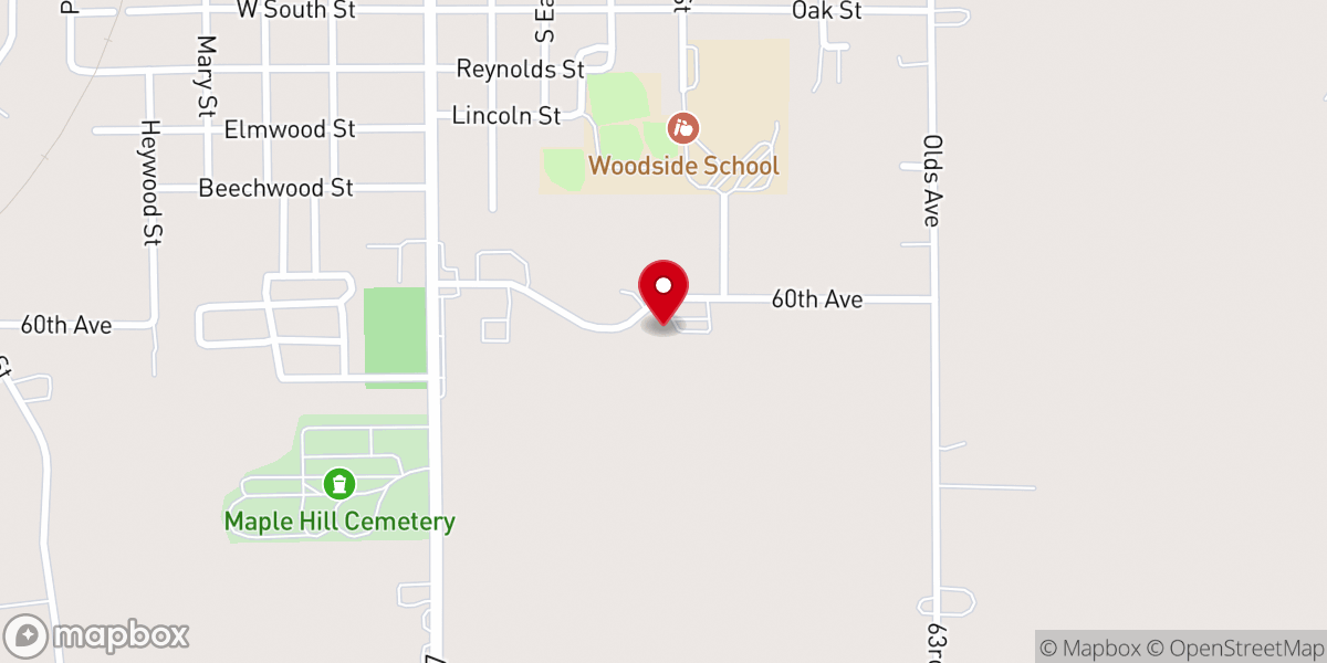 Map showing location of Immaculate Conception Catholic Church
