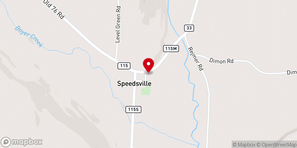 Map showing location of St. John's Parish House