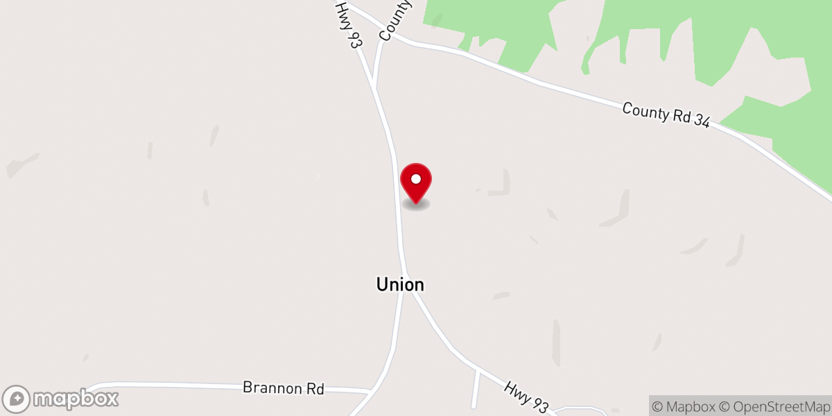 Map showing location of Community Center Church