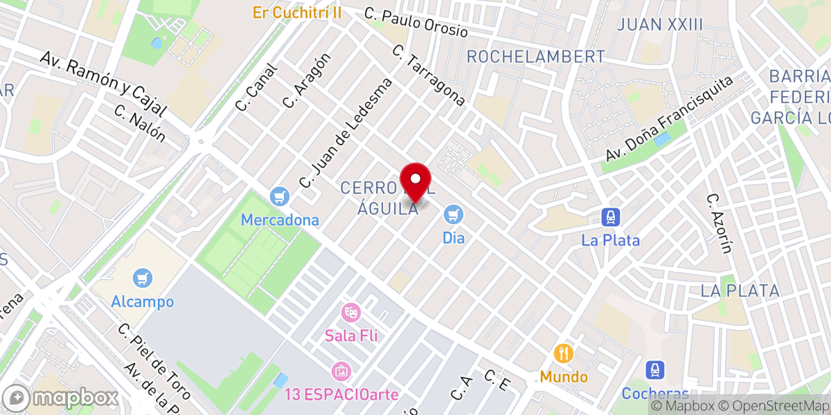 Map showing location of Hermandad Ntra. Sra. de los Dolores (Cerro del Águila)