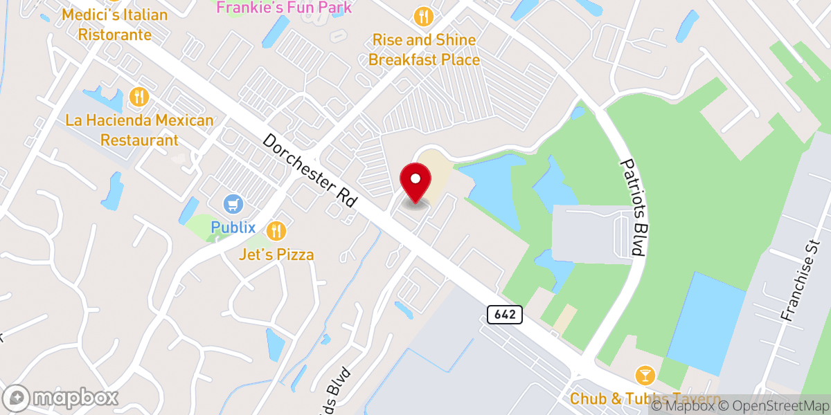 Map showing location of First Love Baptist Church