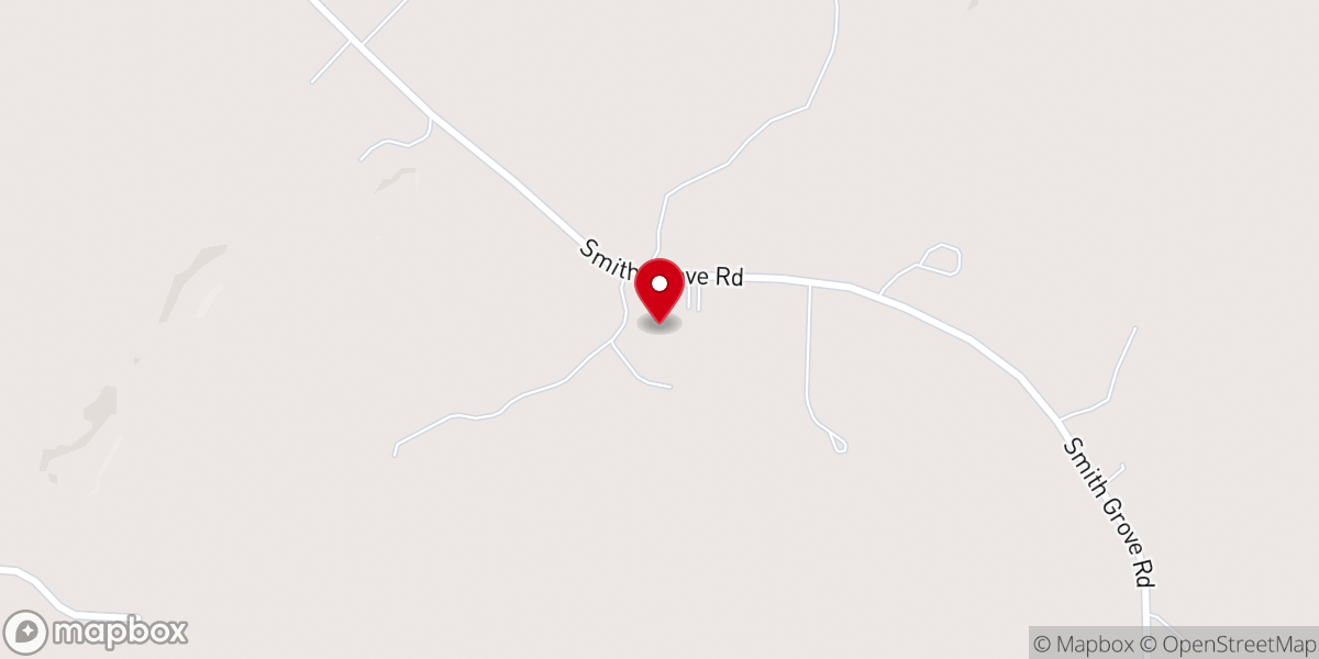 Map showing location of Smith Grove M.B. Church