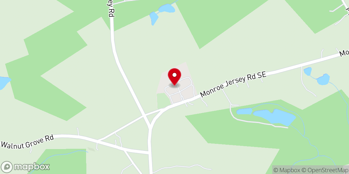 Map showing location of Jersey Holiness Church