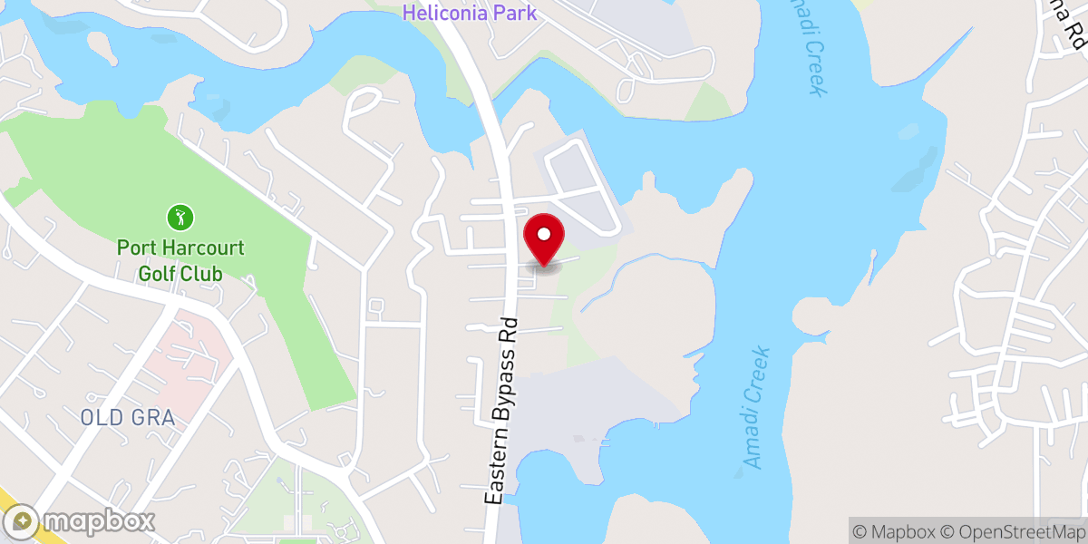Map showing location of Living Faith Church a.k.a. Winners Chapel