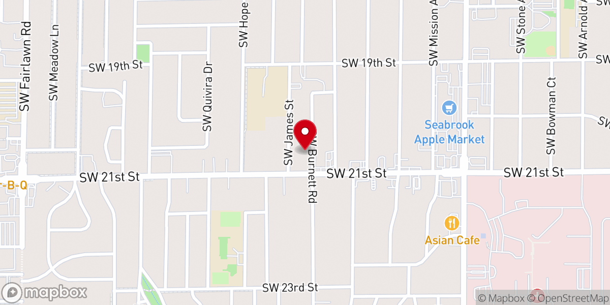 Map showing location of Morning Star Bible Church