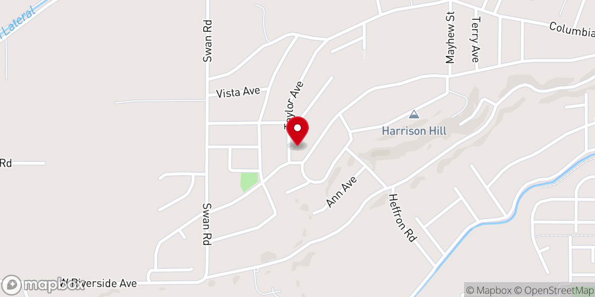 Map showing location of Our Saviour's Evangelical Lutheran Church