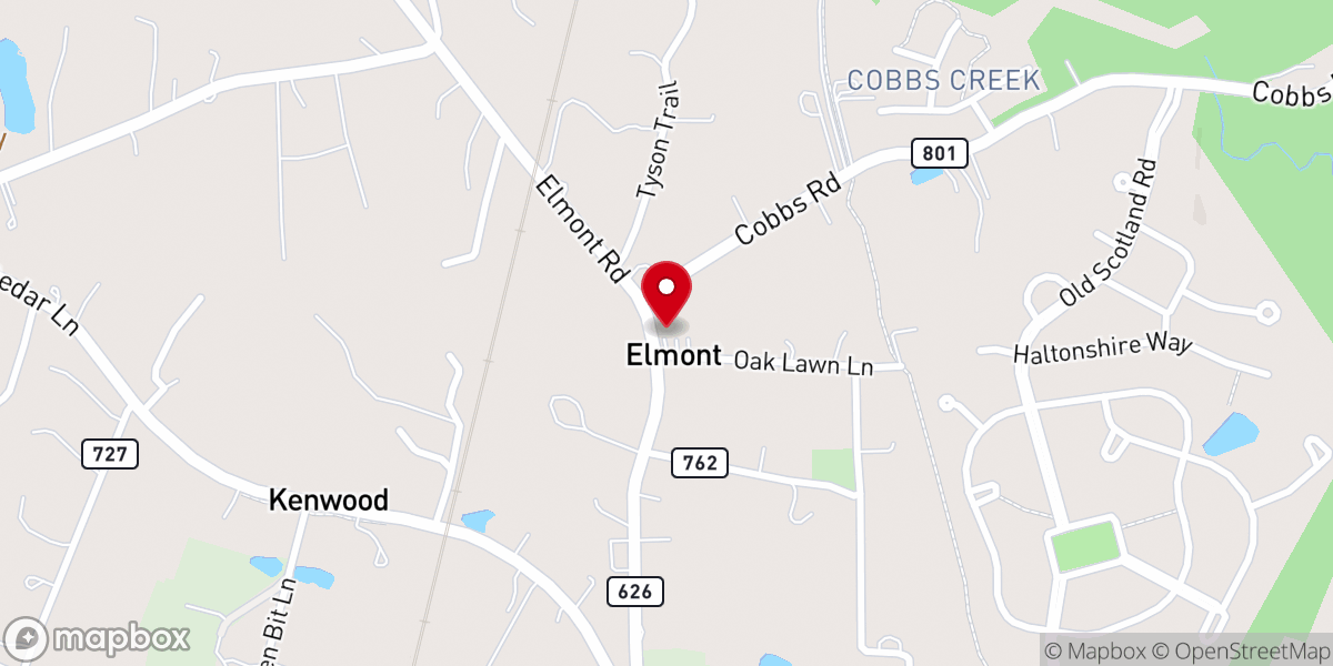Map showing location of Kenwood Church