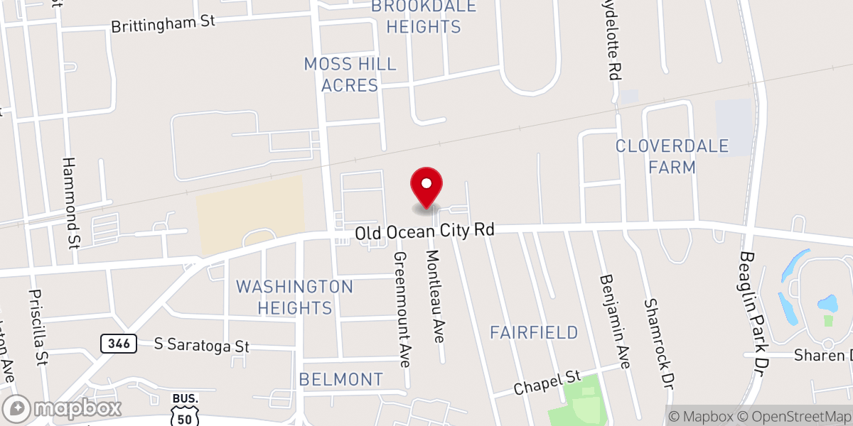 Map showing location of Liberty Church of Christ
