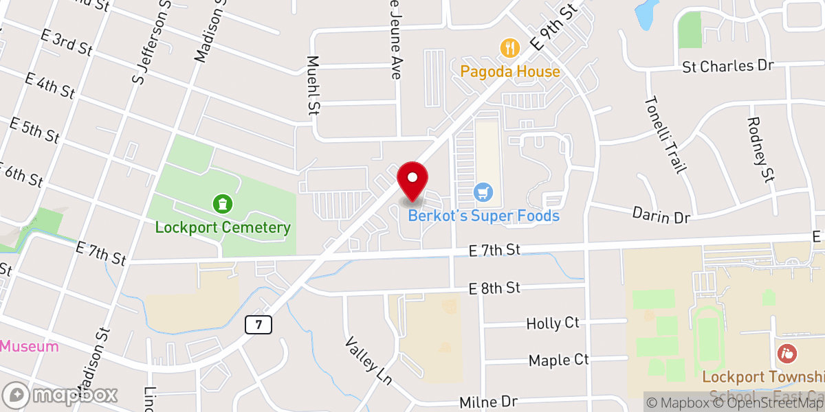 Map showing location of Shepherd of the Hill Lutheran Church
