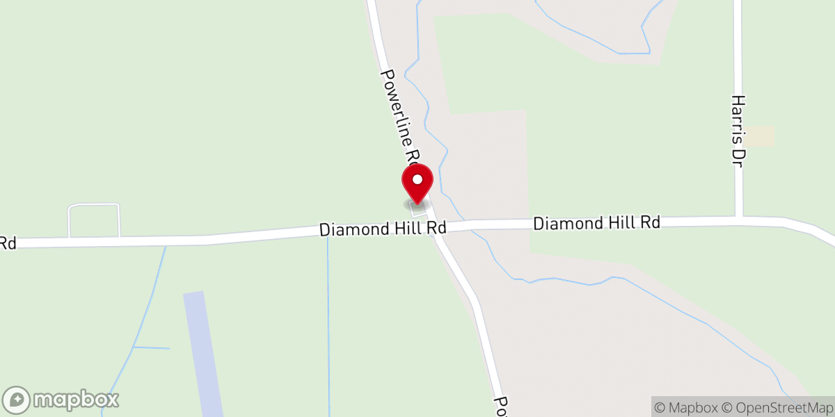 Map showing location of Harrisburg Mennonite Church