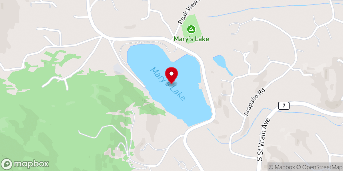 Map showing location of Mary's Lake