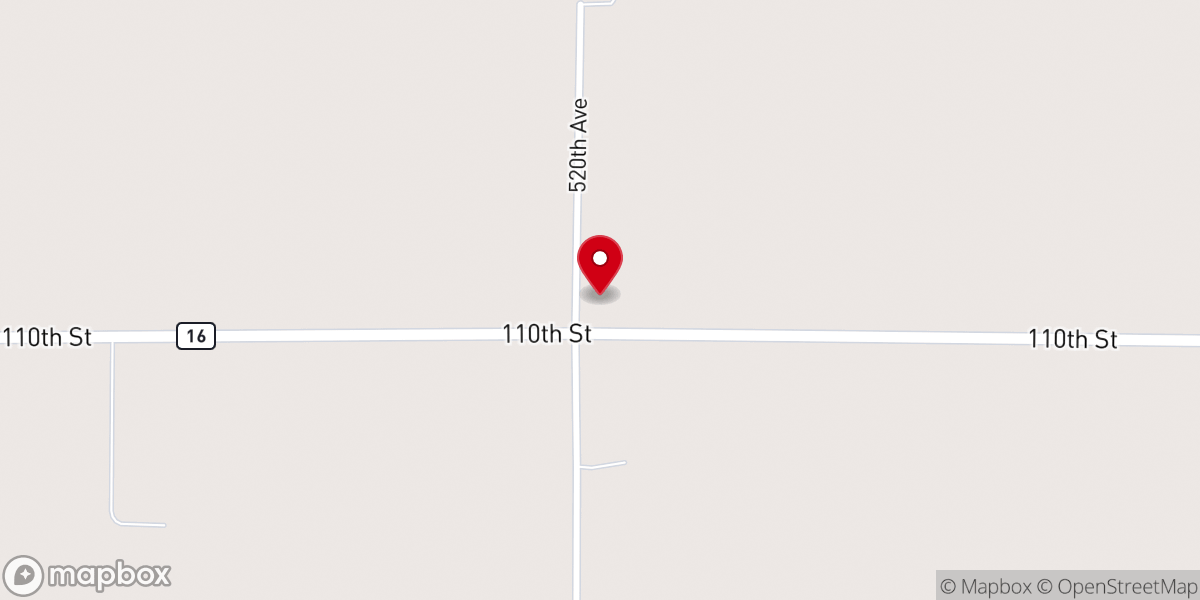 Map showing location of Tabor Church