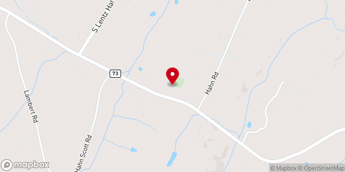 Map showing location of Mt Gilead Lutheran Church