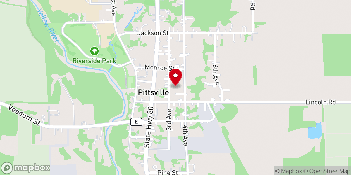 Map showing location of St. Joachim Catholic Church