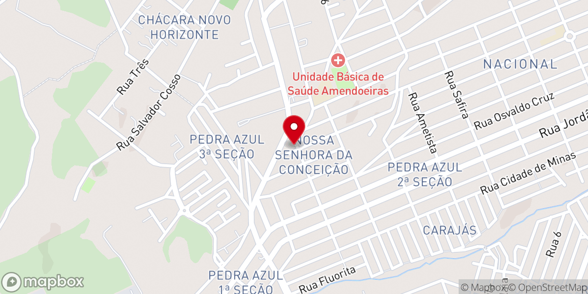 Map showing location of Igreja Nossa Senhora da Conceição