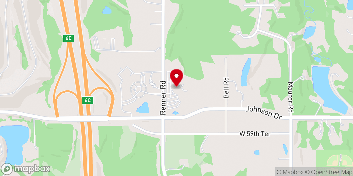 Map showing location of Crossroads Christian Church