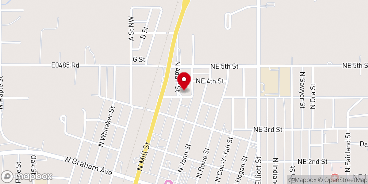 Map showing location of Arterberry Foundation