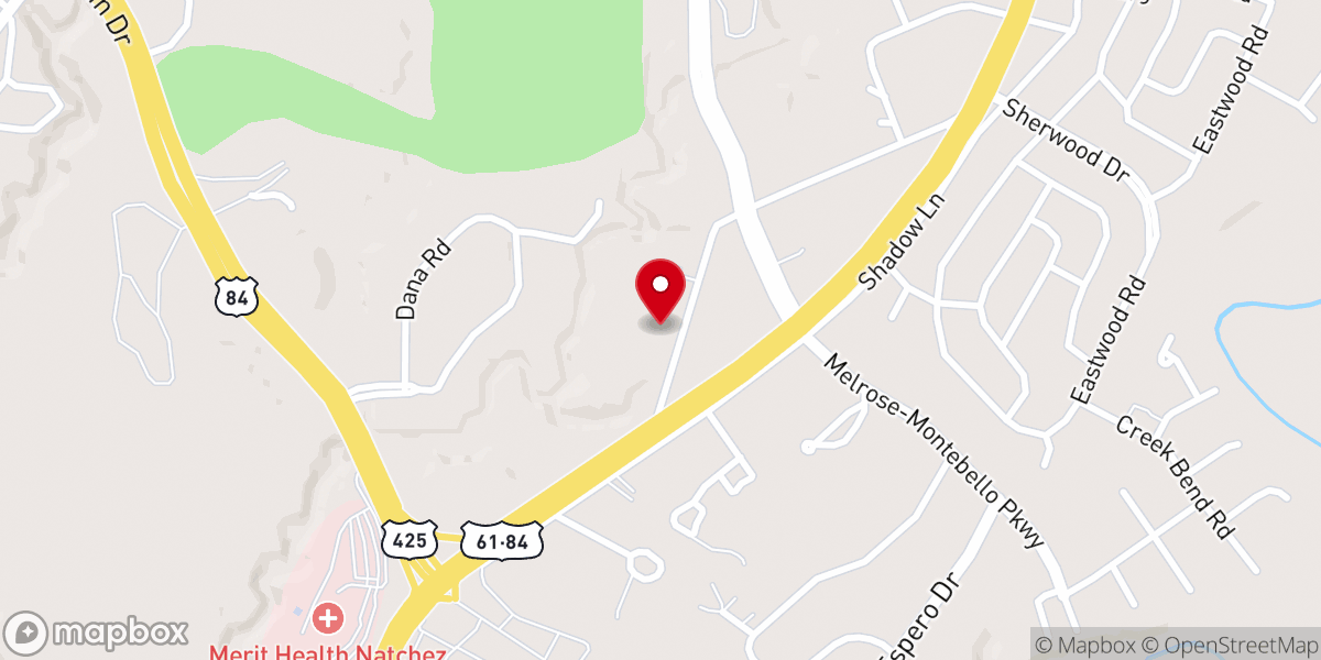 Map showing location of Westminster Presbyterian Church